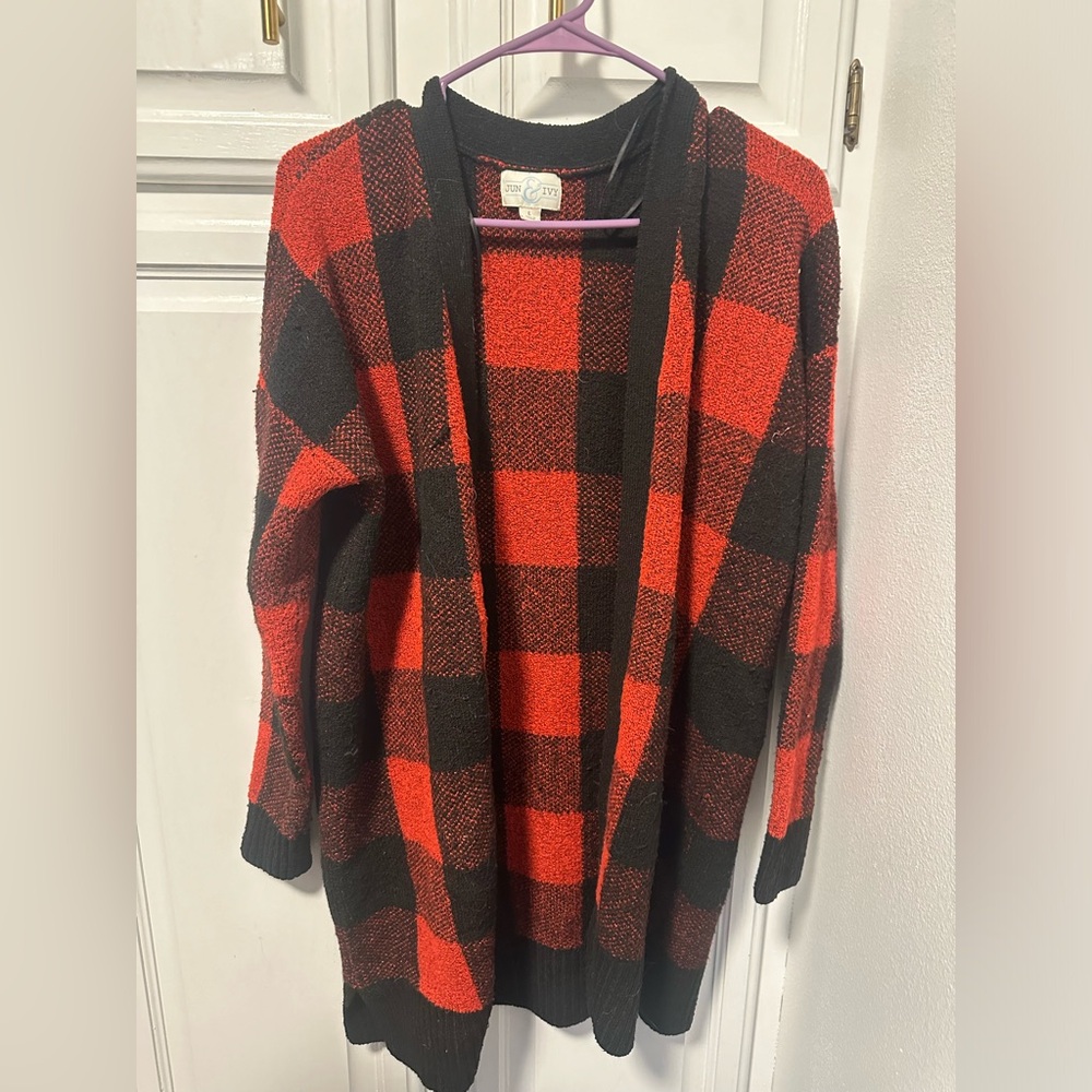 Buffalo Check Cardigan
